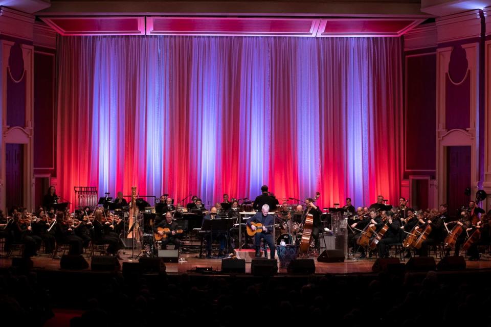Sting played his first Pittsburgh show in 14 years with the Pittsburgh Symphony Orchestra.