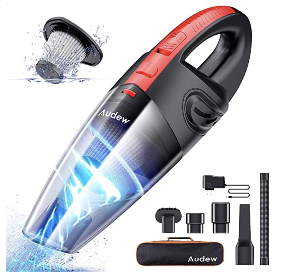 Audew handheld vacuum cleaner. (PHOTO: Amazon Singapore)