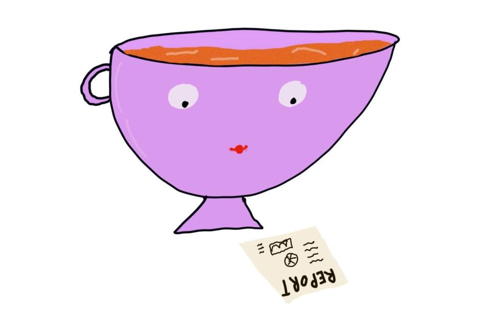 Herbal tea illustration