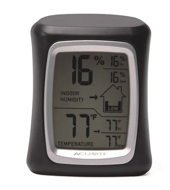 Acu-Rite Indoor Digital Thermometer with Hygrometer. Image via Home Hardware.