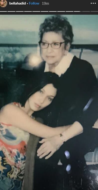 Bella Hadid also shared photos of her and her late grandmother.