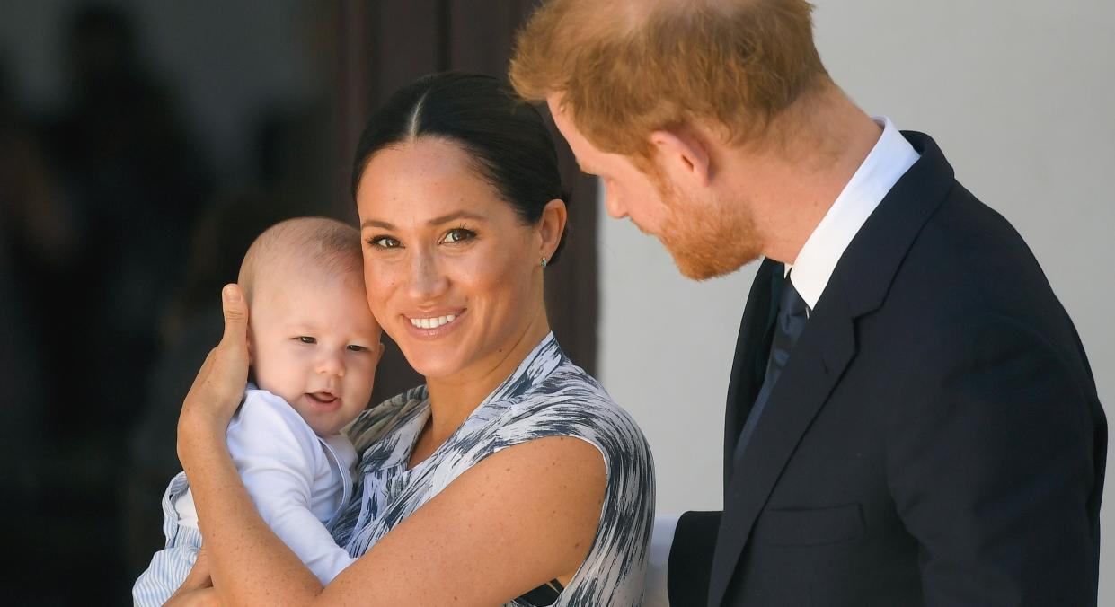 Prince Harry told Dr Jane Goodall last year during an interview for Vogue that Archie wouldn't receive the same upbringing he experienced (Getty Images)