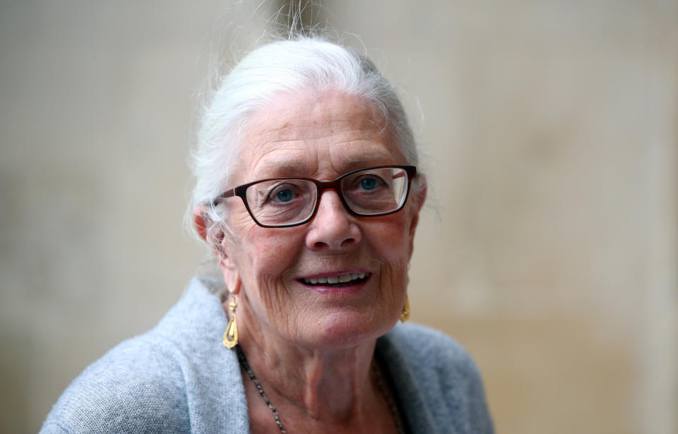 Actress Vanessa Redgrave attends a Service of Thanksgiving for Sir Peter Hall at Westminster Abbey in London, Britain, September 11, 2018. REUTERS/Hannah McKay