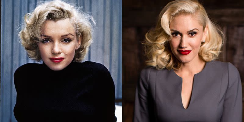 <p>We know Gwen Stefani will be elated by this matchup. After all, the singer first started dying her hair platinum blonde to emulate the screen star. Their famous red pouts are just the cherry on top.</p>