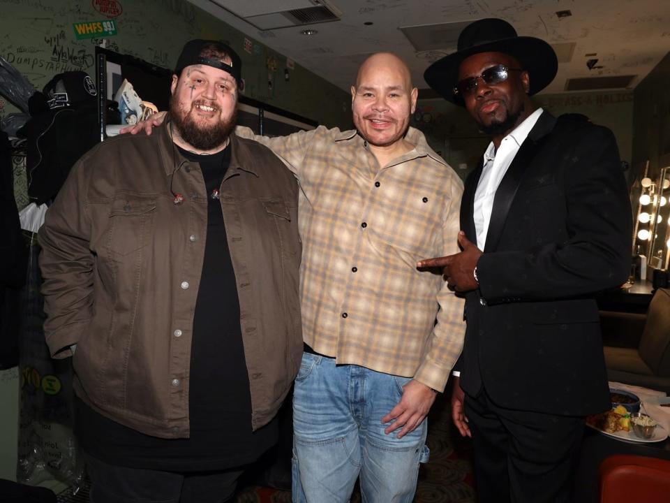Jelly Roll, Fat Joe, and Wyclef Jean at a Power to the Patients event in Washington DC