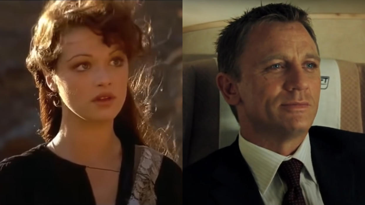  Rachel Weisz in The Mummy and Daniel Craig in Casino Royale, pictured side by side.  