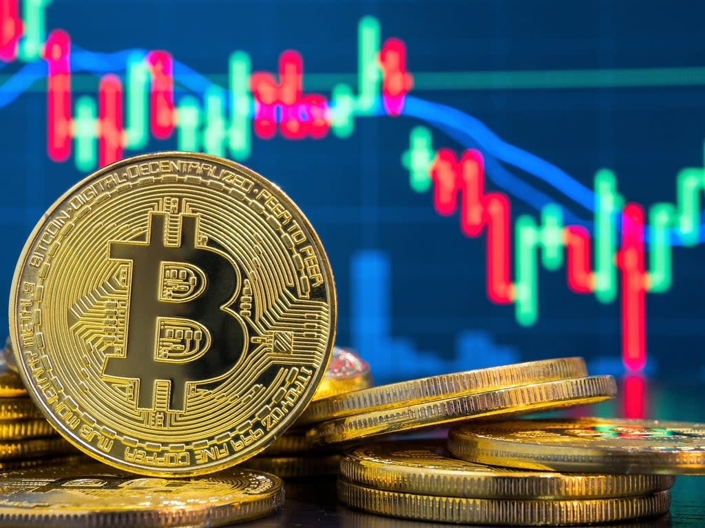 The price of bitcoin has held above $60,000 at the start of November following a record-breaking 2021 (Getty Images)