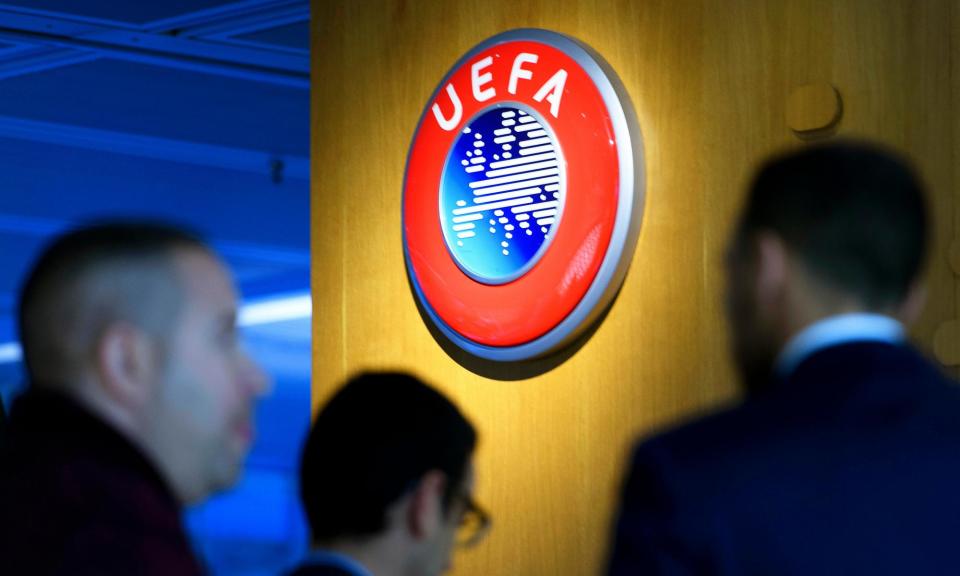 <span>European football’s governing body, Uefa, lobbied for the inclusion of exemptions in the European Union’s anti-money laundering directive.</span><span>Photograph: Laurent Gilliéron/EPA</span>