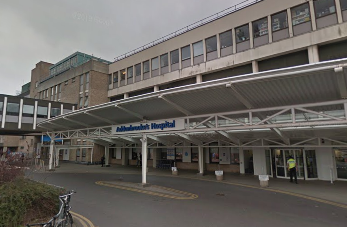 The infant died at Addenbrooke's Hospital in Cambridge. (Google)