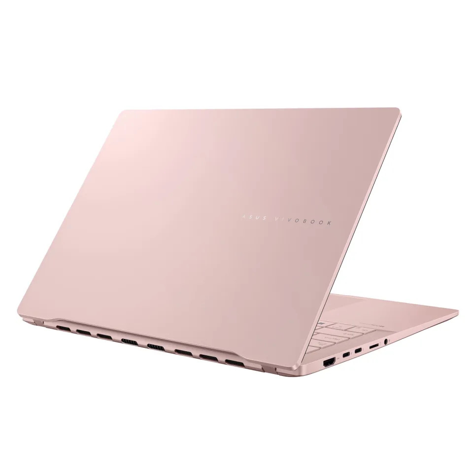 ASUS Vivobook S 14 OLED 搭載全新Intel Core Ultra 5處理器，鍵盤含專屬Copilot鍵可透過AI功能提升學習效率。機身僅 1.3 公斤，提供最高16小時的電池續航力。