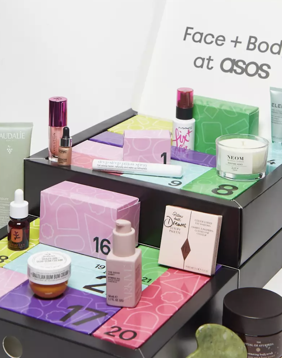 A photo of Asos Face + Body 25 Day Advent Calendar – 77% Saving. (PHOTO: Asos)