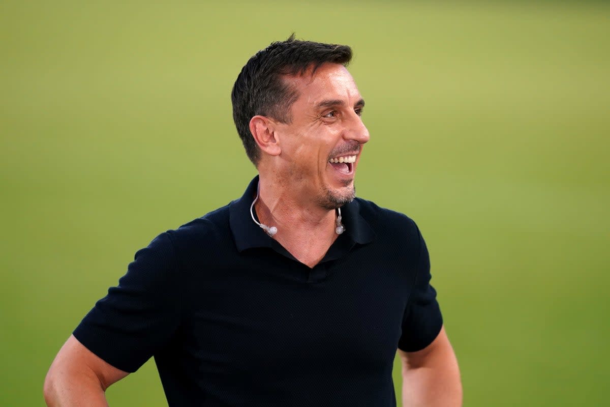 Gary Neville introduced The Overlap Fan Debate Xtra (John Walton/PA) (PA Wire)