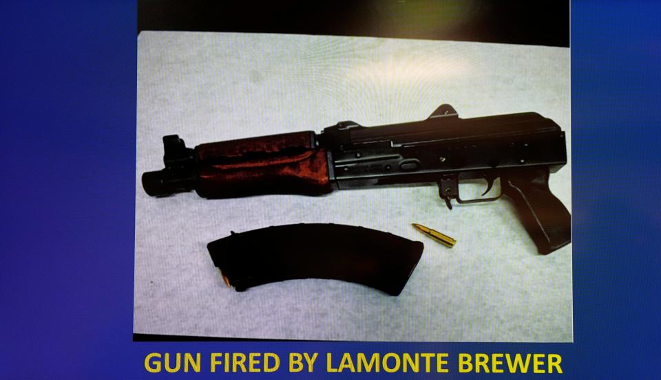 Melissa Powers, Hamilton County prosecutor said this weapon shown was used by Lamonte Brewer in the March 6 shooting of an Anderson High School student.