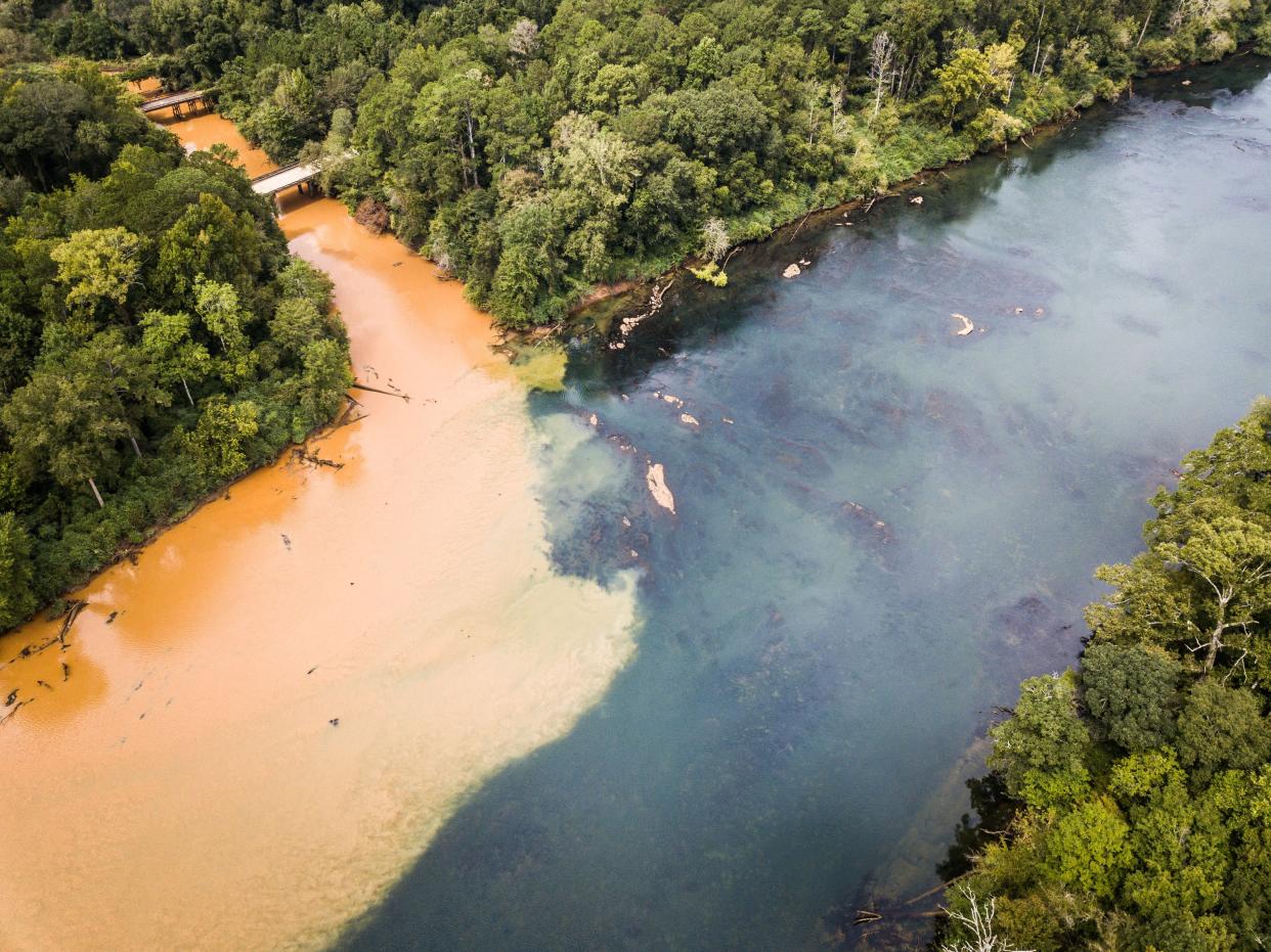 In the fall of 2018, Chattahoochee Riverkeeper employee Henry Jacobs captured this image on his drone while patrolling for water quality concerns.