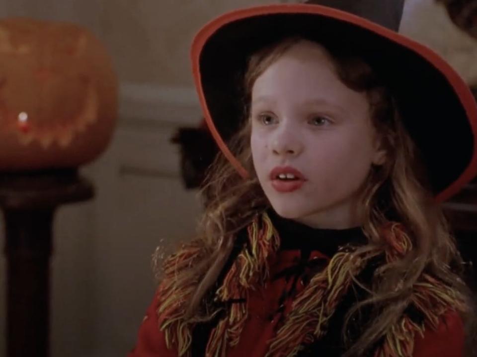 Thora Birch dressed as a witch in "Hocus Pocus."