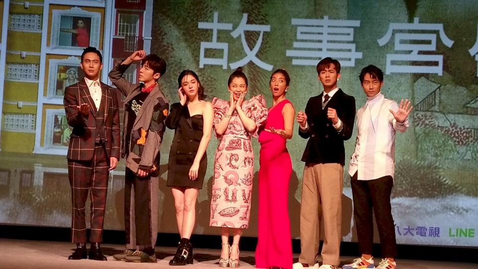故宮推出迷你劇集《故事宮寓》，7名演員出席首映會。(陳國維 攝)