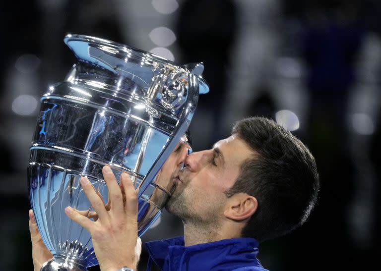 Novak Djokovic, cinco veces ganador del trofeo de Maestros de la ATP, en Turín buscará igualar la marca de Roger Federer, que se consagró en seis oportunidades