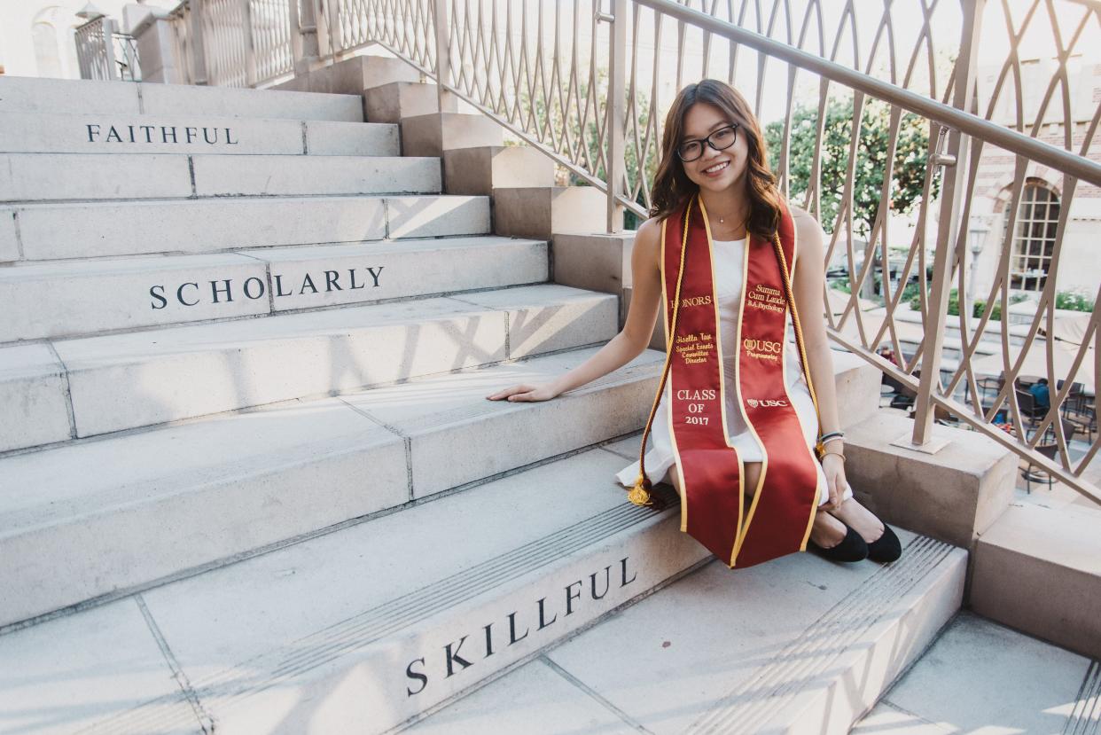 The author at her graduation. (Courtesy of Gisella Tan)