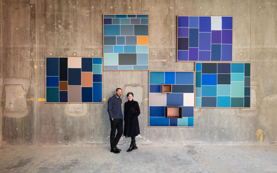 Designer Martino Gamper and the artist Brigitte Niedermair - Credit: Luke Hayes