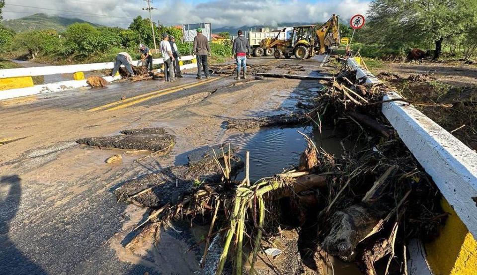 Storm damage from Lidia in the Mexican state of Jalisco.