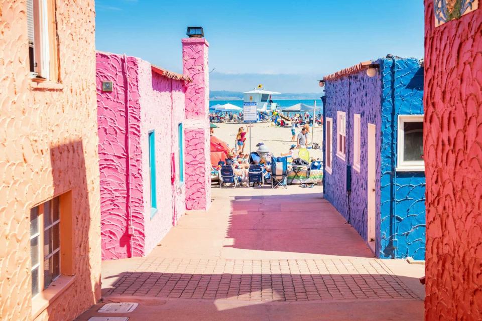 Beach houses in Capitola, California