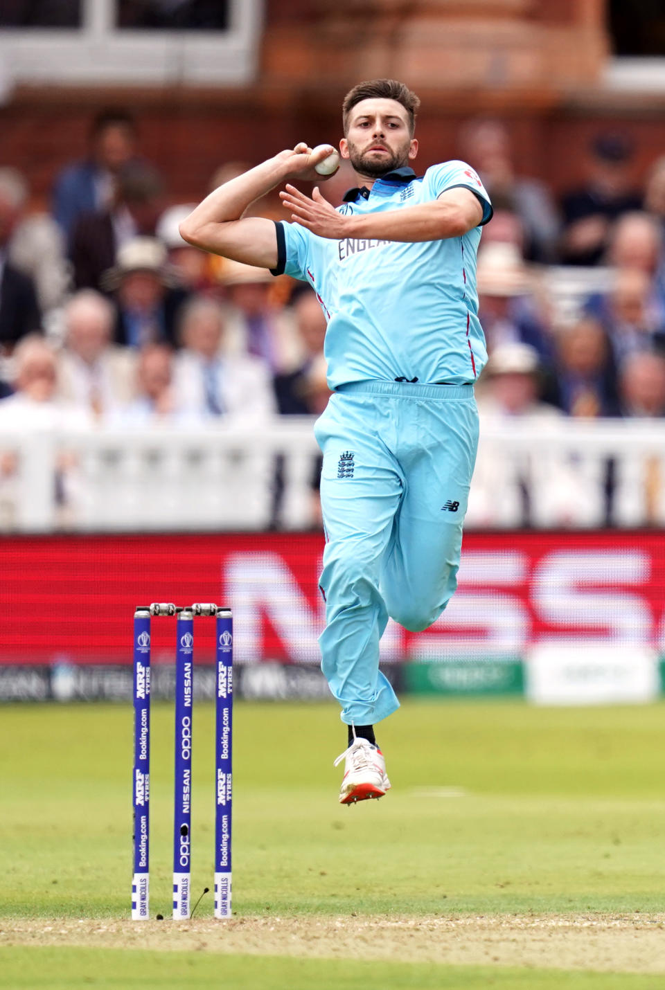 England's Mark Wood during the ICC World Cup Final at Lord's, London.
