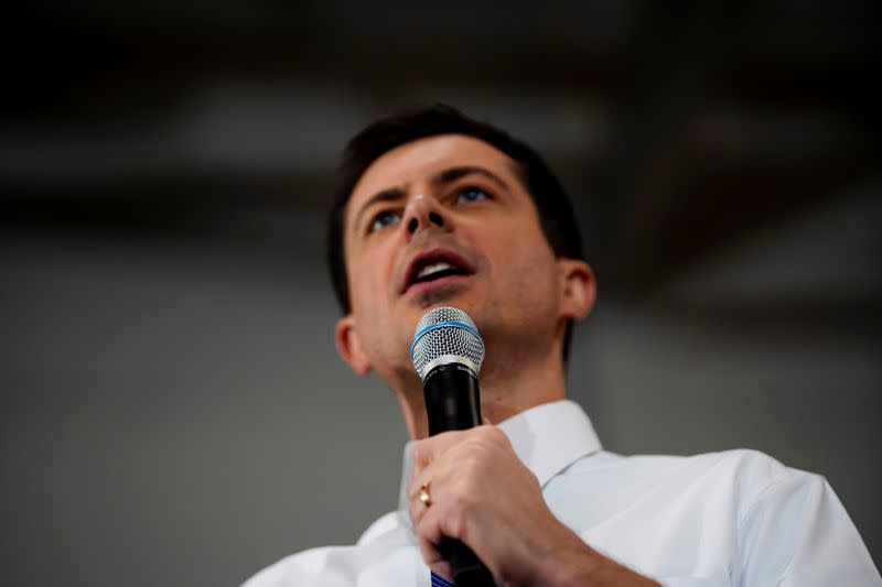 Pete Buttigieg, Democratic presidential candidate and former South Bend, Indiana mayor attends a campaign event in Nashua