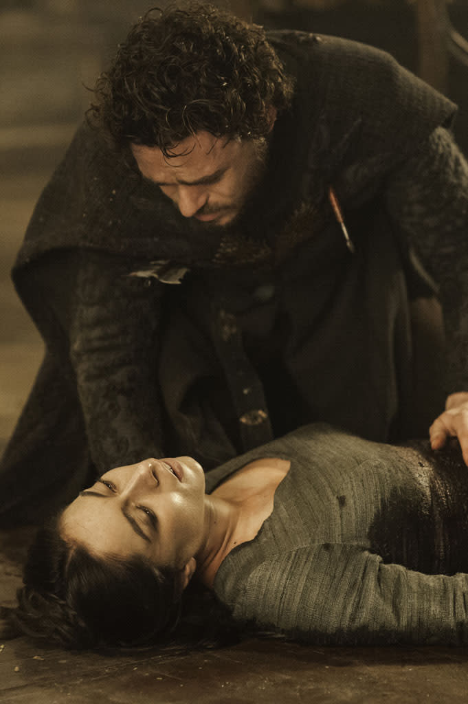 Richard Madden and Oona Chaplin in the "Game of Thrones" episode, "The Rains of Castamere."