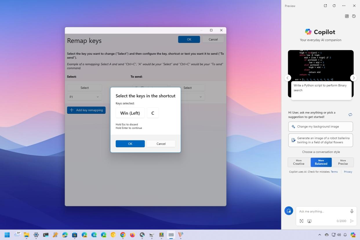  Remap Copilot key. 
