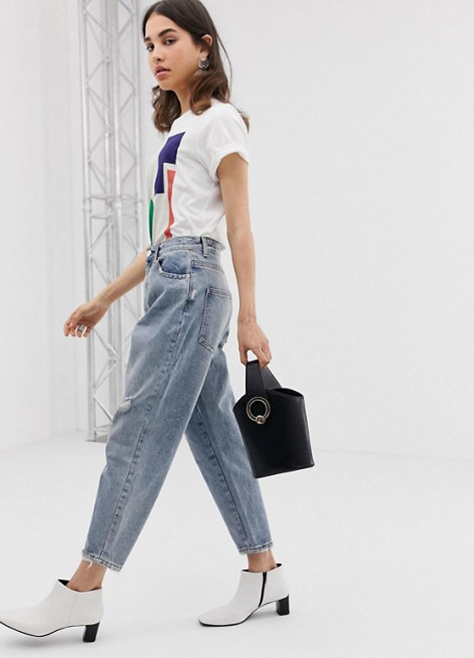 ASOS DESIGN Balloon Leg Boyfriend Jeans