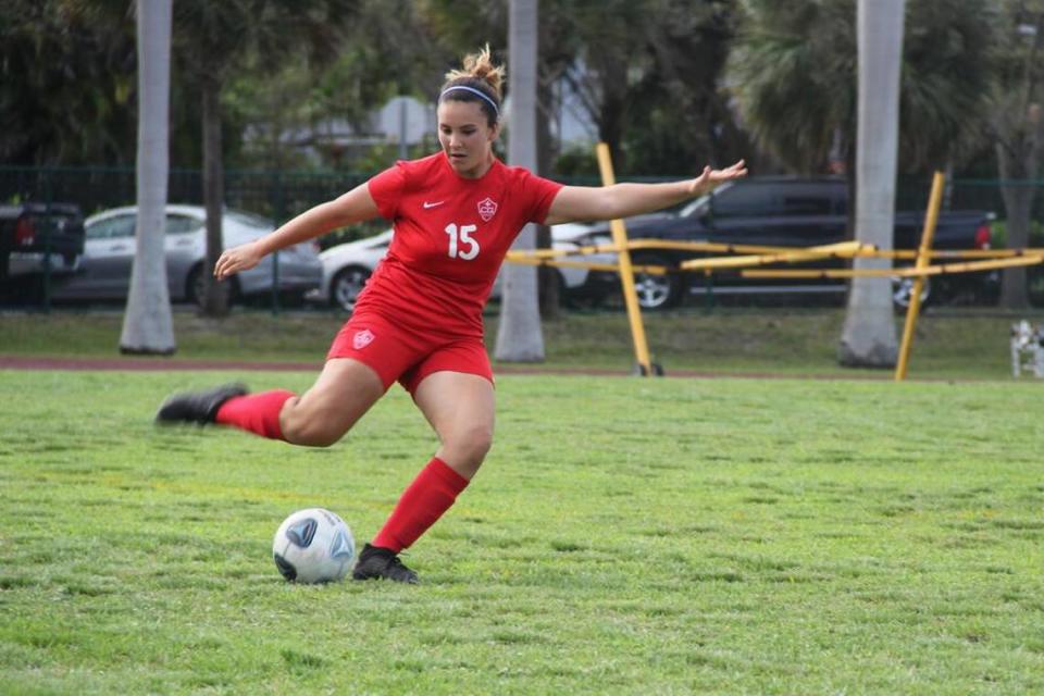 Sophomore forward Marianna Gutierrez of Coral Gables girls’ soccer.