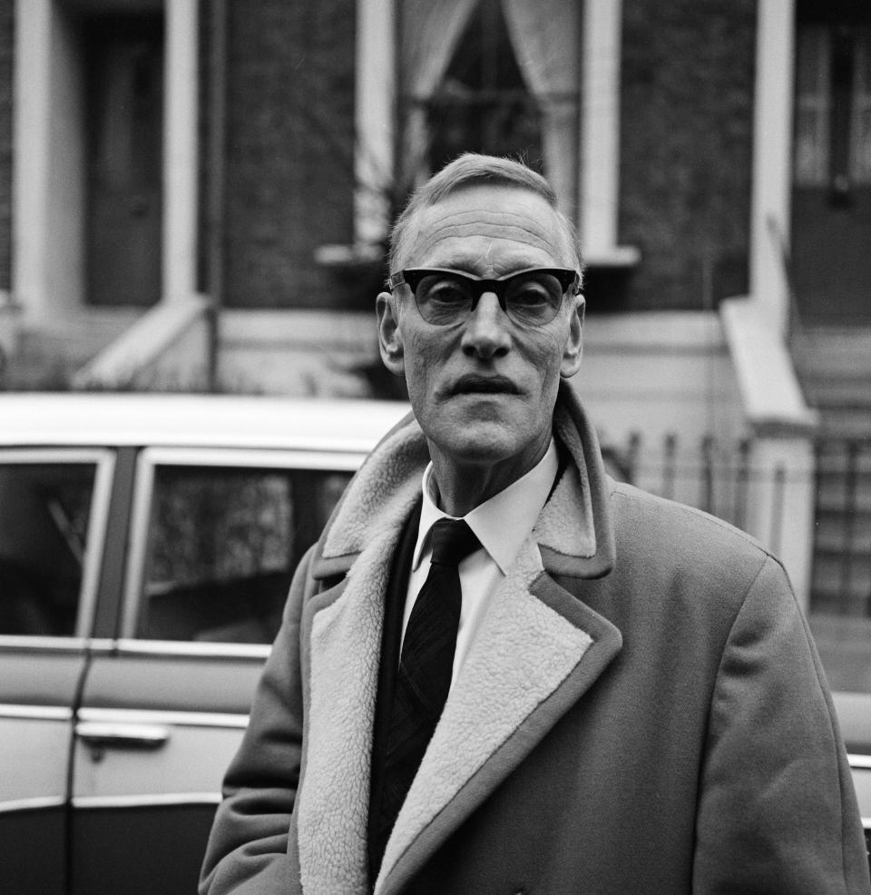 Actor Wilfrid Brambell after being given a conditional discharge for importuning for immoral purposes at court today. 12th December 1962. (Photo by Dixie Dean/Daily Mirror/Mirrorpix via Getty Images)