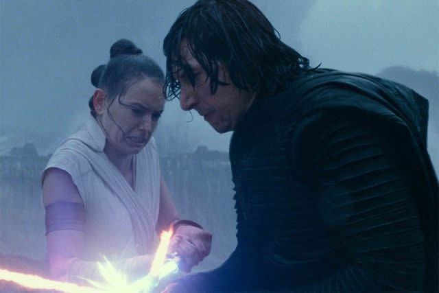 <p>Lucasfilm</p> Adam Driver and Daisy Ridley in 'Star Wars: The Rise of Skywalker'