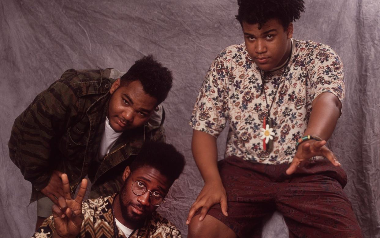 Hip hop group De La Soul backstage in Chicago in 1989 - Paul Natkin/Getty Images