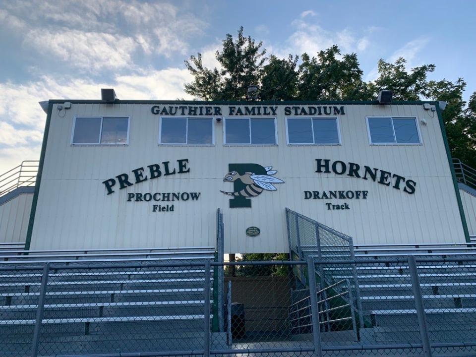 Preble High School's stadium would get a makeover if the November capital referendum passes. The track would get resurfaced, the football field would get artificial turf, the concession stands would be renovated along with other updates.