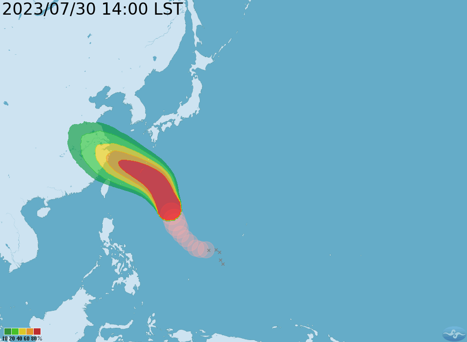 卡努颱風路徑