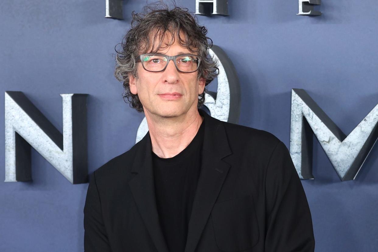 Neil Gaiman at "The Sandman" World Premiere in London.