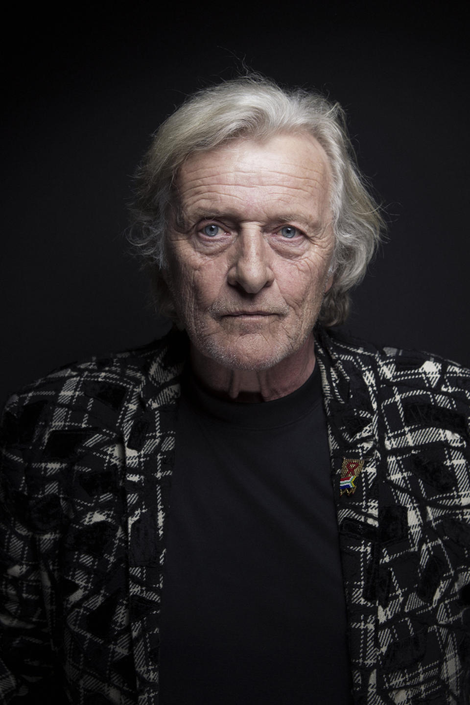 FILE - This Jan. 19, 2013 file photo shows actor Rutger Hauer at the Sundance Film Festival in Park City, Utah. Hauer, who specialized in menacing roles, including a memorable turn as a murderous android in "Blade Runner" opposite Harrison Ford, has died July 19 at his home in the Netherlands. He was 75. (Photo by Victoria Will/Invision/AP, File)