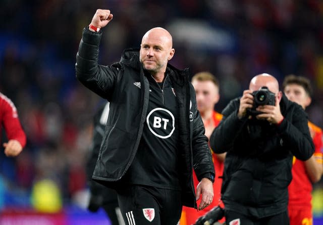 Wales boss Rob Page was emotional after the game