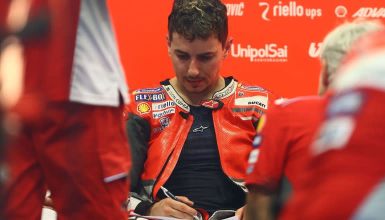 Jorge Lorenzo, Ducati Team. Photo by: Gold and Goose / LAT Images