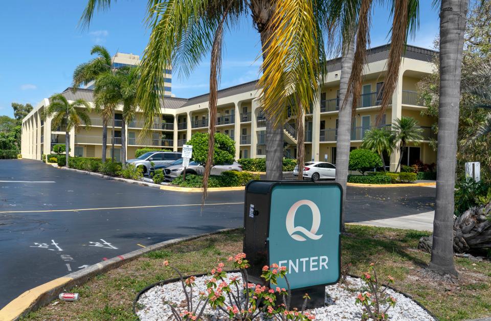 The Quality Inn Palm Beach International Airport hotel on April 1, 2024 in West Palm Beach, Florida.