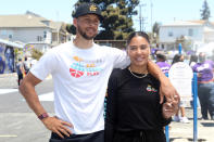 <p>Steph and Ayesha Curry build new playgrounds and basketball courts for kids with their Eat. Learn. Play. organization in Oakland.</p>