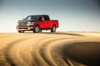<p>Nissan is offering a total of $9800 to $12,000 worth of rebates, depending on region, on remaining 2019 Titans. The 2019 <a href="https://www.caranddriver.com/nissan/titan" rel="nofollow noopener" target="_blank" data-ylk="slk:Nissan Titan;elm:context_link;itc:0;sec:content-canvas" class="link ">Nissan Titan</a> and <a href="https://www.caranddriver.com/nissan/titan-xd" rel="nofollow noopener" target="_blank" data-ylk="slk:Titan XD;elm:context_link;itc:0;sec:content-canvas" class="link ">Titan XD</a> models are eligible for $5250 to $10,000 in total savings, including a $500 to $1000 cash rebate. NMAC is also offering 2019 Titan and Titan XD buyers zero APR financing. </p><p>Those looking to lease a 2020 Titan can do so for $3559 down and $379 per month. Buyers of the 2020 XD are eligible for up to $5735 in savings thanks in part to a $2000 cash-back incentive. Nissan is also offering $500 for qualifying medical professionals, first responders, former and current military, and some students. </p>