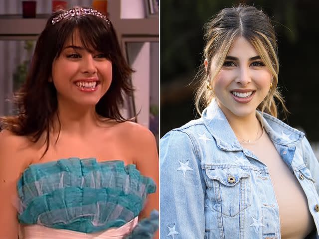 <p>Nickelodeon ; Paul Archuleta/Getty</p> Daniella Monet as Trina Vega in 'Victorious' ; Daniella Monet visits Hallmark Channel's 'Home & Family' in January 2020.