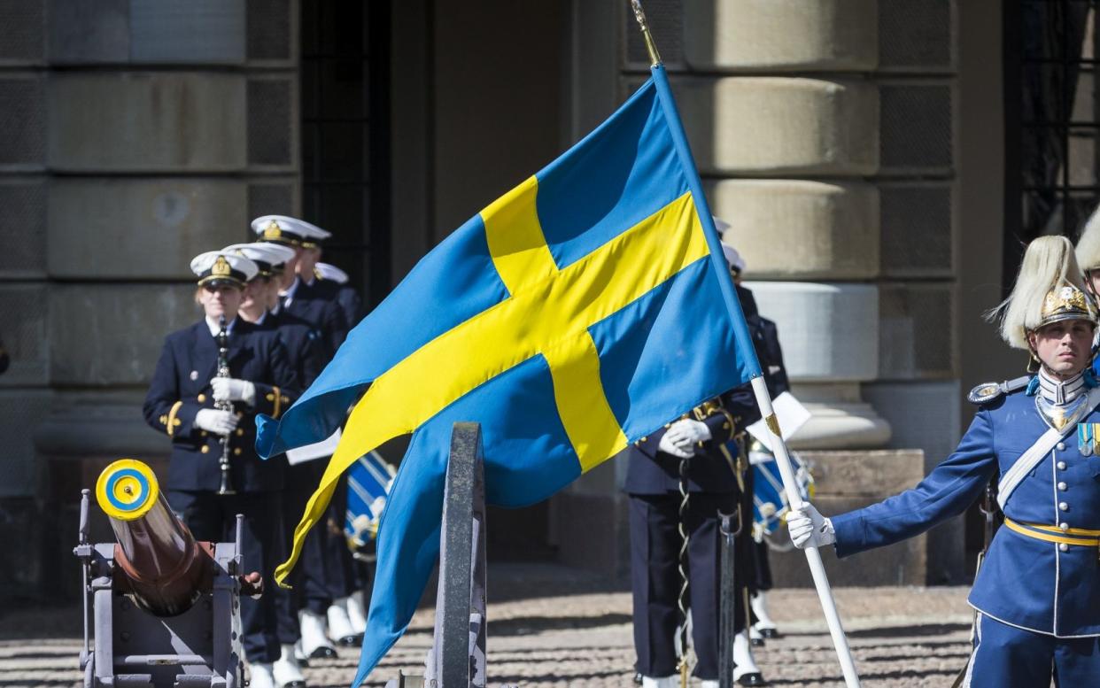 The Swedish flag is replaced by the Argentinian one on the website - Michael Campanella/Getty Images
