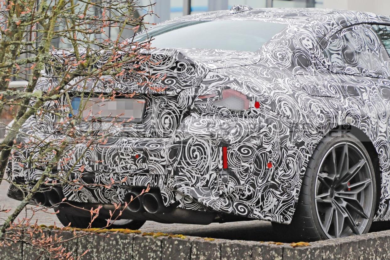 bmw m2 cs prototype camouflaged