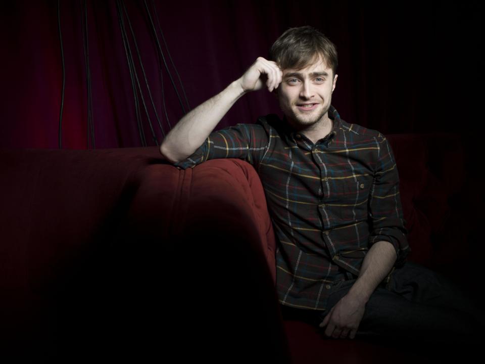 Daniel Radcliffe from the film "Kill Your Darlings," poses for a portrait during the 2013 Sundance Film Festival at the Fender Music Lodge on Saturday, Jan. 19, 2013 in Park City, Utah. (Photo by Victoria Will/Invision/AP Images)