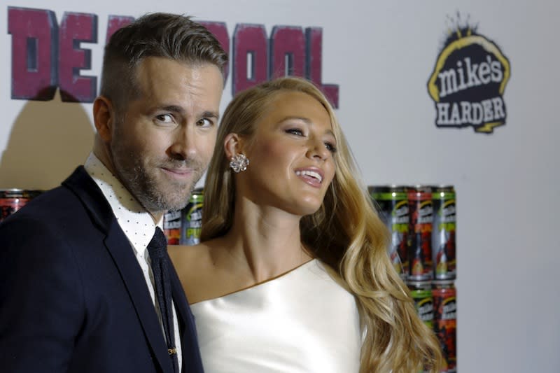 Actor Ryan Reynolds and wife actress Blake Lively have donated US$1 million to two charitable organisations that assist feeding those in need. — Reuters pic