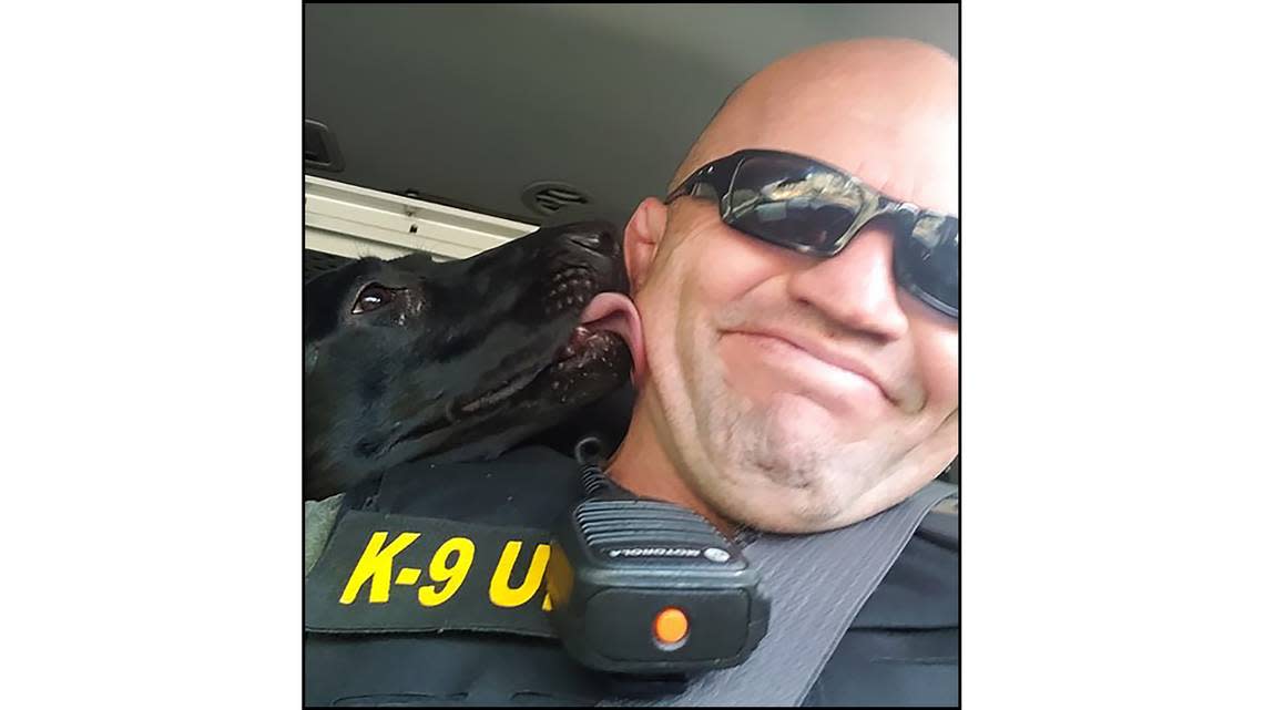 Wake County Deputy Ned Byrd and his K-9 Sasha in this undated file photo.