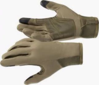 High-tech fabric intended for gloves and other military clothing contains silver mesh (silver nanowires or 'AgNW') that could be heated to keep soldiers warm, while a hydrogel layer would absorb sweat.